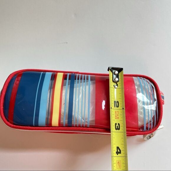 Lancome Makeup Bag Case Pouch Stripes Eiffel Tower - Picture 7 of 8